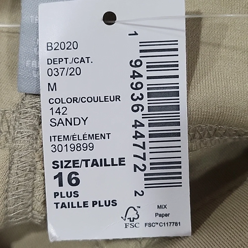 Childrens Place Girls Uniform Ponte Knit Pull On Jeggings Pants Tan Girls 16 - Picture 5 of 5